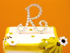 vdc crystal monogram wedding cake topper