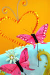vdc butterflies and crystal heart wedding cake topper