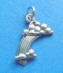sterling silver rainbow in the clouds charm