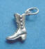 sterling silver 3-d boot charm