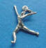 sterling silver 3-d gymnast floor exercise charm