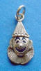 sterling silver clown face charm