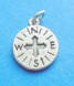sterling silver compass charm