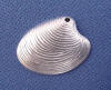 abccharm798 sterling silver shell charm