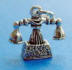 sterling silver 3-d princess telephone charm