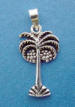 sterling silver palm tree charm
