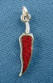 sterling silver with red inlay chili pepper charm