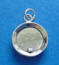 sterling silver 3-D gold mining pan charm