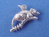 sterling silver 3-d opossum charm