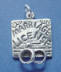 sterling silver marriage license charm