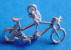 sterling silver tandem bicycle charm