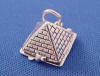 sterling silver 3-d pyramid charm that opens