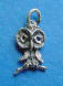 sterling silver handmade owl charm