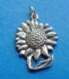 sterling silver handmade sunflower charm
