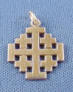 sterling silver jerusalem cross charm
