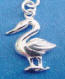 sterling silver swan charm