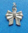 small sterling silver bow charm