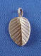 sterling silver 3-d magnolia leaf charm
