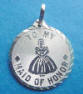 sterling silver to my maid of honor round disc charm