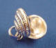 3-d sterling silver links of london lucky catch shell charm