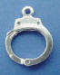 sterling silver handcuff charm