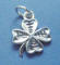 sterling silver four leaf clover charm