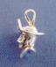 sterling silver pirate captain charm