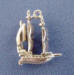 sterling silver 3-d pirate ship charm
