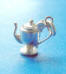 sterling silver 3-D coffee pot charm that opens