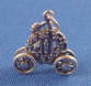 sterling silver 3-d cinderella's pumpkin carriage charm