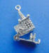 sterling silver church charm that opens with a pastor and bride and groom inside