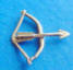 sterling silver cupid's bow and arrow charm