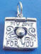 sterling silver my love for you book charm