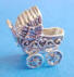 sterling silver baby carriage charm