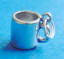 sterling silver coffee cup charm