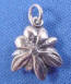 back of sterling silver magnolia charm
