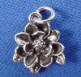 sterling silver 3-d magnolia charm