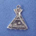 sterling silver tepee charm flat charm