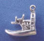 sterling silver 3-d airboat charm