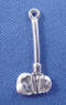 sterling silver 3-d tomahawk charm