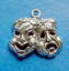 sterling silver theater comedy tragedy masks charm