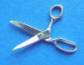 sterling silver 3-d scissors charm - moveable