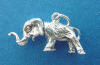 sterling silver elephant charm - the head moves