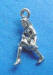 sterling silver 3-d dancing lady charm