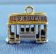 sterling silver 3-d New Orleans streetcar