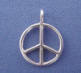 sterling silver peace sign charm