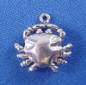 sterling silver crab charm