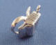 sterling silver 3-d accordion charm