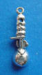 sterling silver 3-d ice cream scoop charm