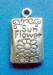 sterling silver 3-d sunflower seeds pack charm
